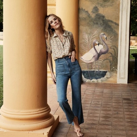 Dôen Maritime Jeans in Menton Wash, Size 26 Cropped - Picture 2 of 10